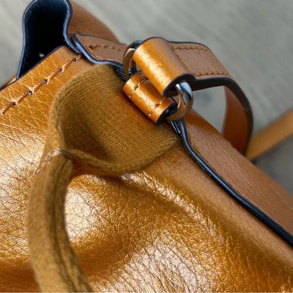Coach Orange Leather Mini Backpack - Coach